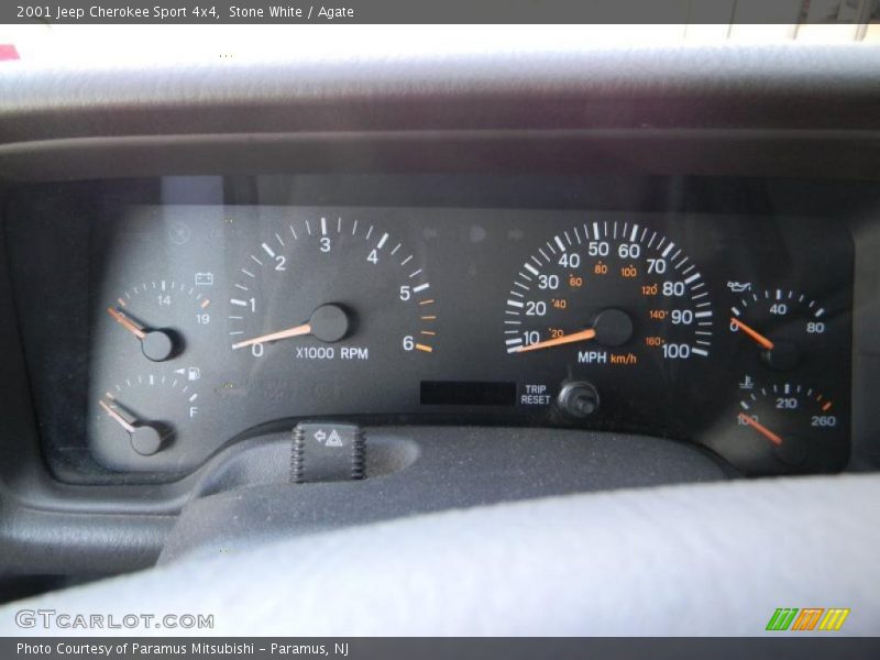 Stone White / Agate 2001 Jeep Cherokee Sport 4x4