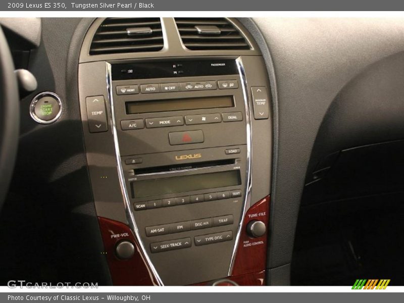 Tungsten Silver Pearl / Black 2009 Lexus ES 350
