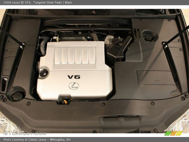 Tungsten Silver Pearl / Black 2009 Lexus ES 350