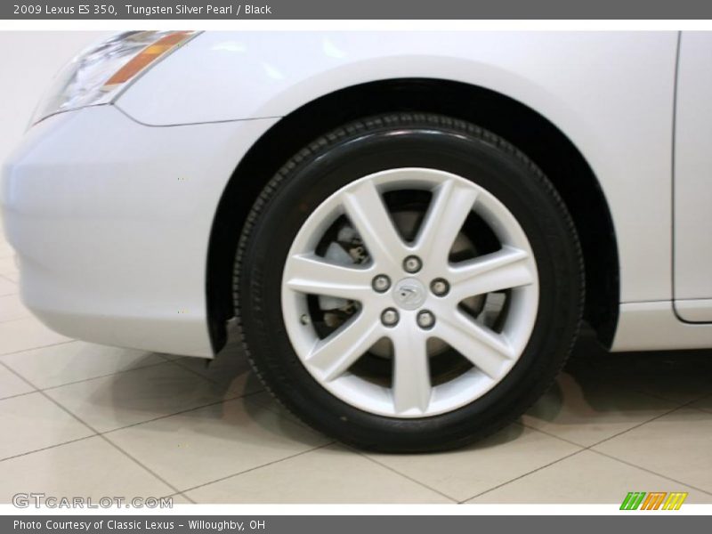 Tungsten Silver Pearl / Black 2009 Lexus ES 350