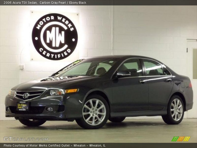 Carbon Gray Pearl / Ebony Black 2006 Acura TSX Sedan