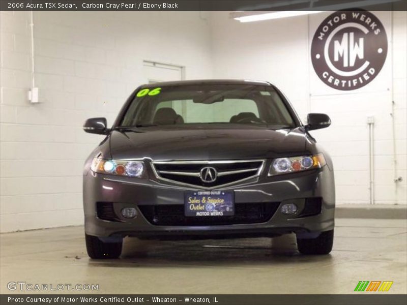 Carbon Gray Pearl / Ebony Black 2006 Acura TSX Sedan