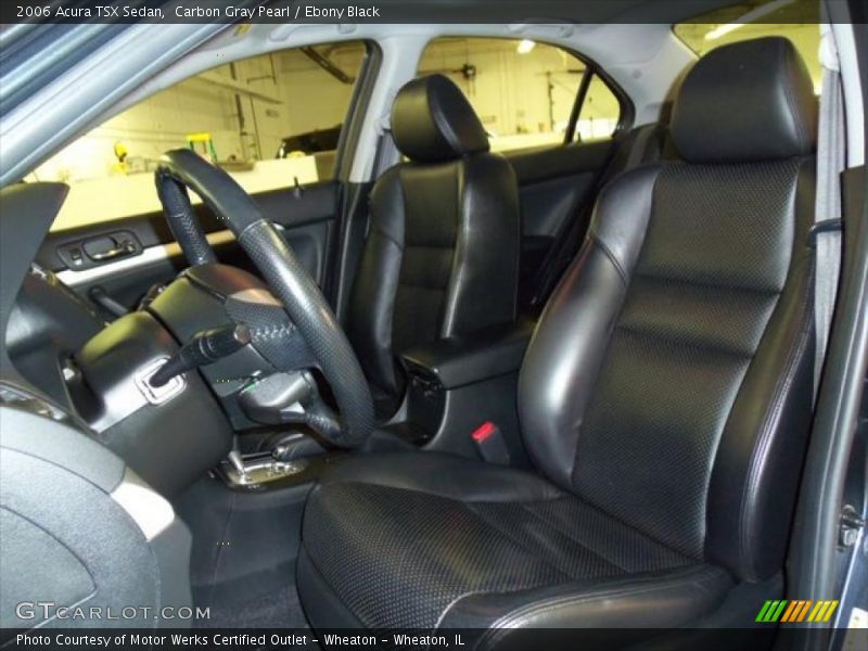 Carbon Gray Pearl / Ebony Black 2006 Acura TSX Sedan