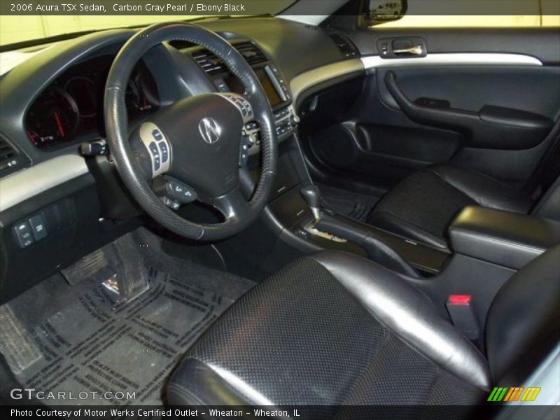 Carbon Gray Pearl / Ebony Black 2006 Acura TSX Sedan
