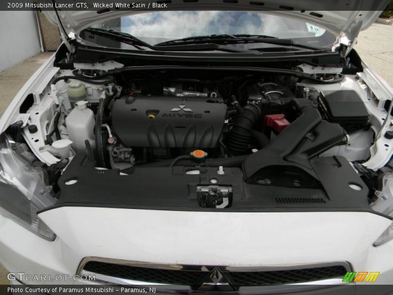 Wicked White Satin / Black 2009 Mitsubishi Lancer GTS