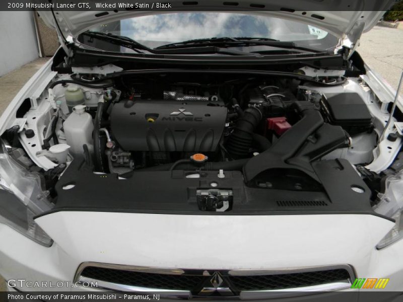 Wicked White Satin / Black 2009 Mitsubishi Lancer GTS