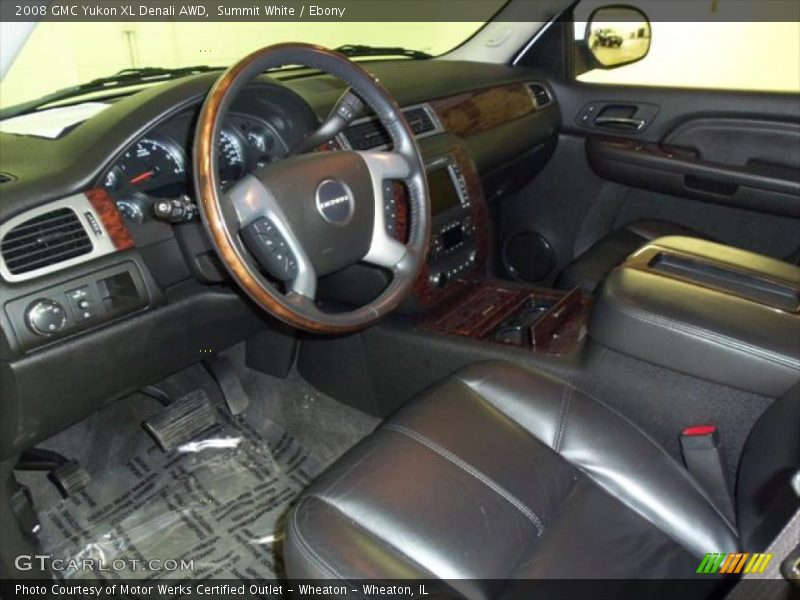 Summit White / Ebony 2008 GMC Yukon XL Denali AWD