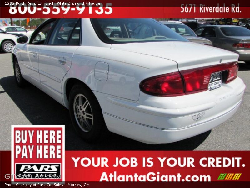 Bright White Diamond / Taupe 1999 Buick Regal LS