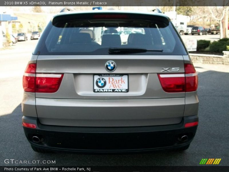 Platinum Bronze Metallic / Tobacco 2010 BMW X5 xDrive30i