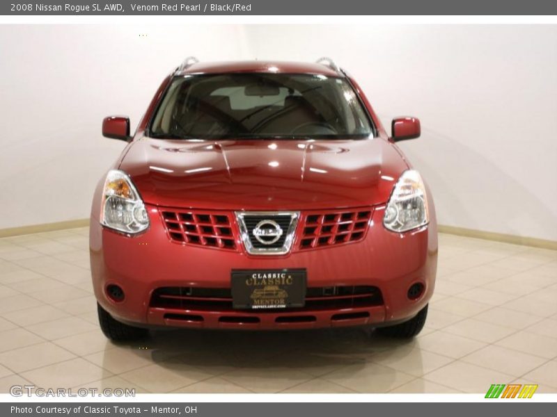 Venom Red Pearl / Black/Red 2008 Nissan Rogue SL AWD