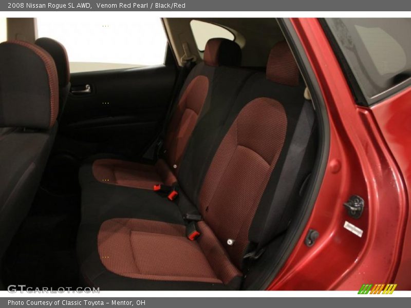Venom Red Pearl / Black/Red 2008 Nissan Rogue SL AWD