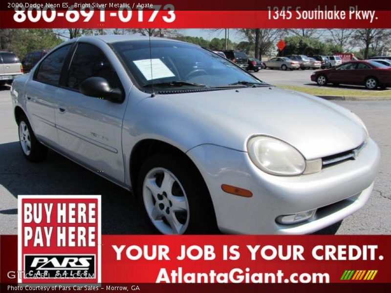 Bright Silver Metallic / Agate 2000 Dodge Neon ES