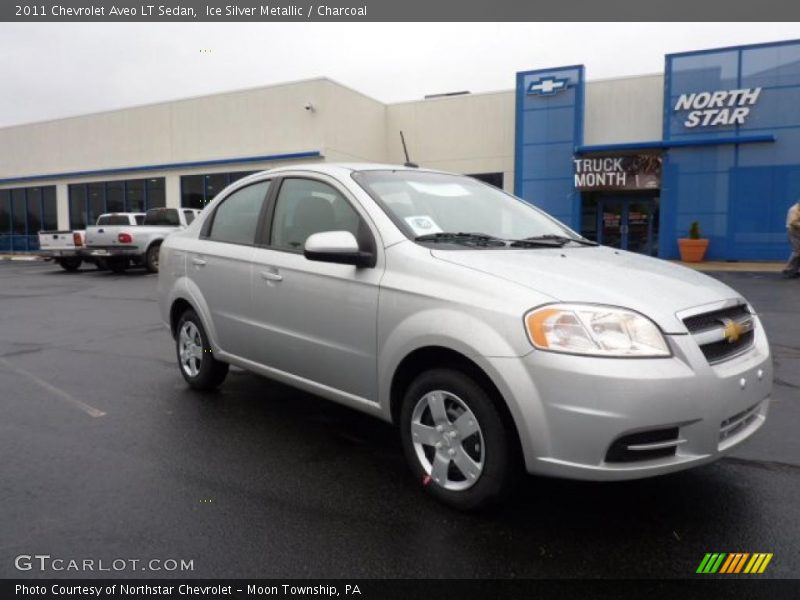 Ice Silver Metallic / Charcoal 2011 Chevrolet Aveo LT Sedan