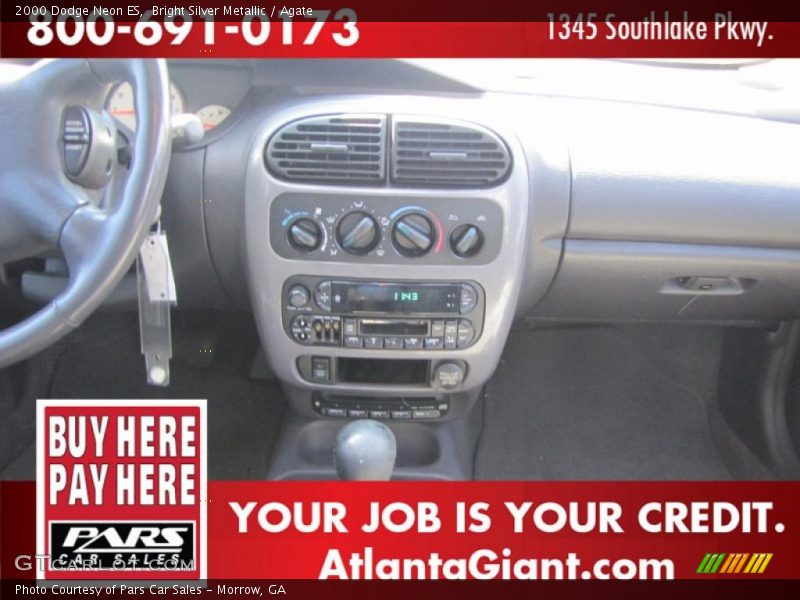 Bright Silver Metallic / Agate 2000 Dodge Neon ES