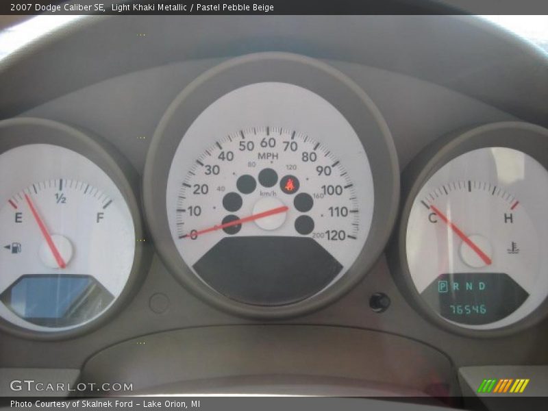 Light Khaki Metallic / Pastel Pebble Beige 2007 Dodge Caliber SE