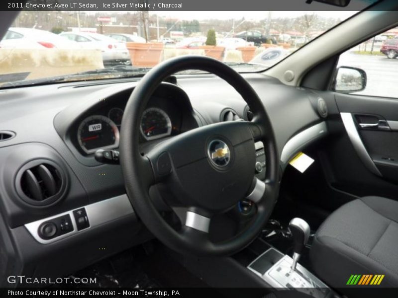 Ice Silver Metallic / Charcoal 2011 Chevrolet Aveo LT Sedan