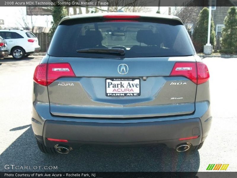 Sterling Gray Metallic / Taupe 2008 Acura MDX Technology