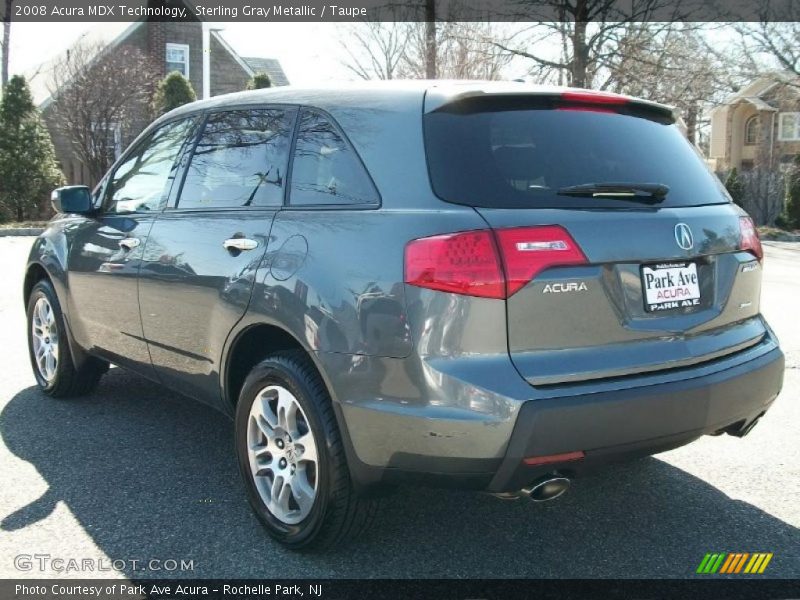 Sterling Gray Metallic / Taupe 2008 Acura MDX Technology