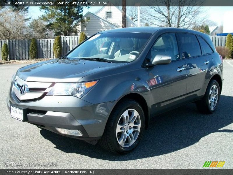 Sterling Gray Metallic / Taupe 2008 Acura MDX Technology