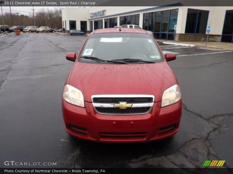 Sport Red / Charcoal 2011 Chevrolet Aveo LT Sedan