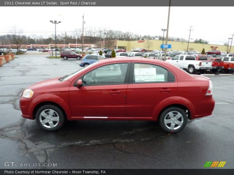 Sport Red / Charcoal 2011 Chevrolet Aveo LT Sedan