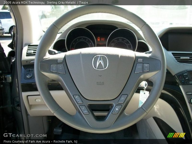 Sterling Gray Metallic / Taupe 2008 Acura MDX Technology