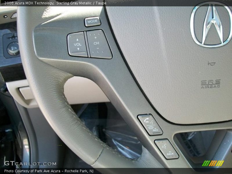 Sterling Gray Metallic / Taupe 2008 Acura MDX Technology