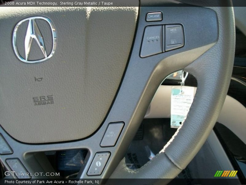 Sterling Gray Metallic / Taupe 2008 Acura MDX Technology