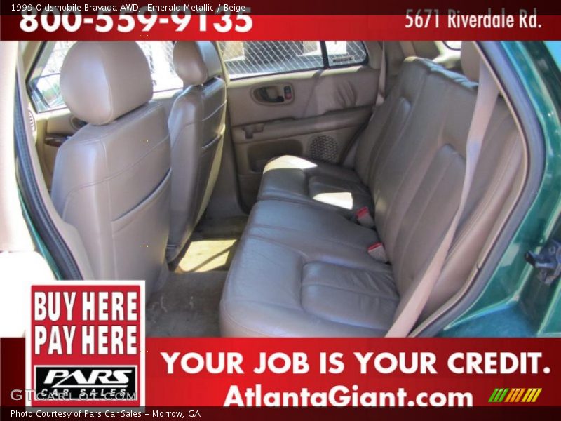 Emerald Metallic / Beige 1999 Oldsmobile Bravada AWD