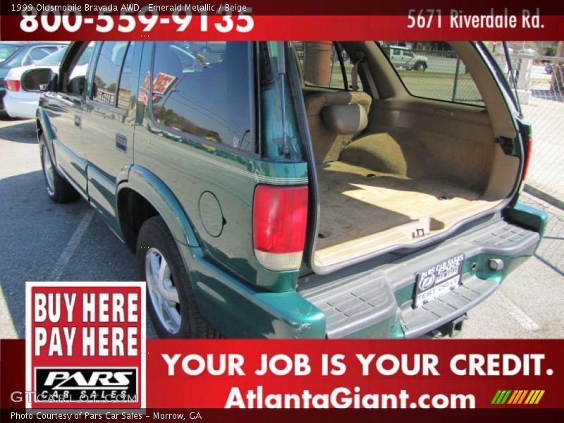 Emerald Metallic / Beige 1999 Oldsmobile Bravada AWD