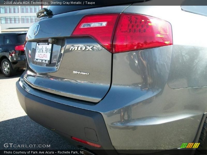 Sterling Gray Metallic / Taupe 2008 Acura MDX Technology