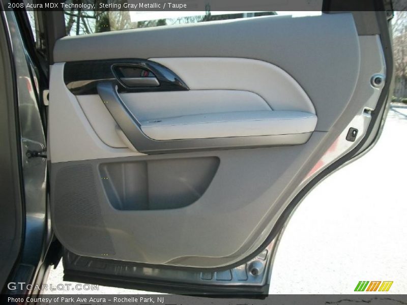 Sterling Gray Metallic / Taupe 2008 Acura MDX Technology