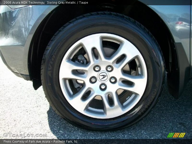 Sterling Gray Metallic / Taupe 2008 Acura MDX Technology