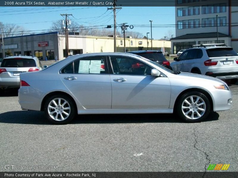 Alabaster Silver Metallic / Quartz Gray 2008 Acura TSX Sedan