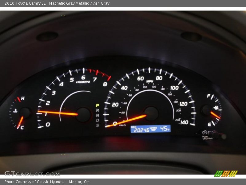 Magnetic Gray Metallic / Ash Gray 2010 Toyota Camry LE