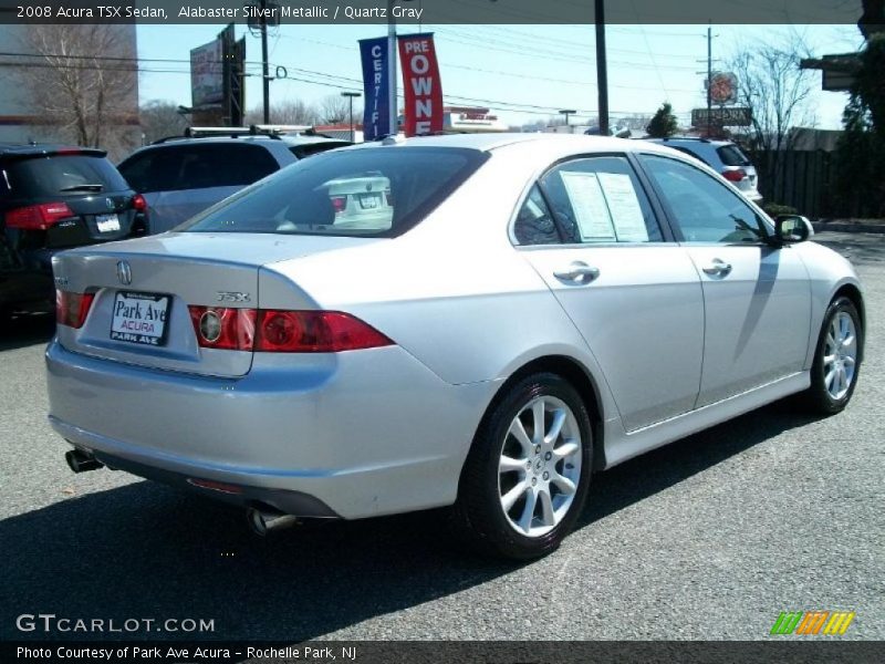 Alabaster Silver Metallic / Quartz Gray 2008 Acura TSX Sedan
