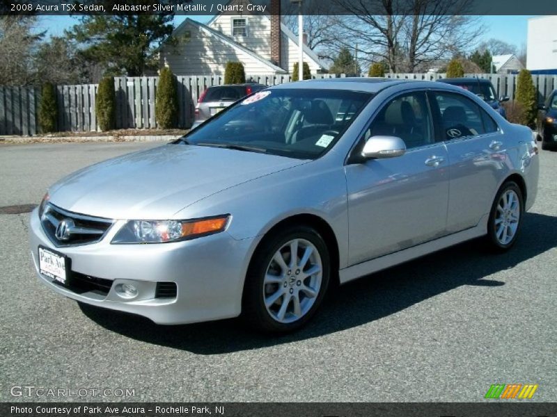 Alabaster Silver Metallic / Quartz Gray 2008 Acura TSX Sedan