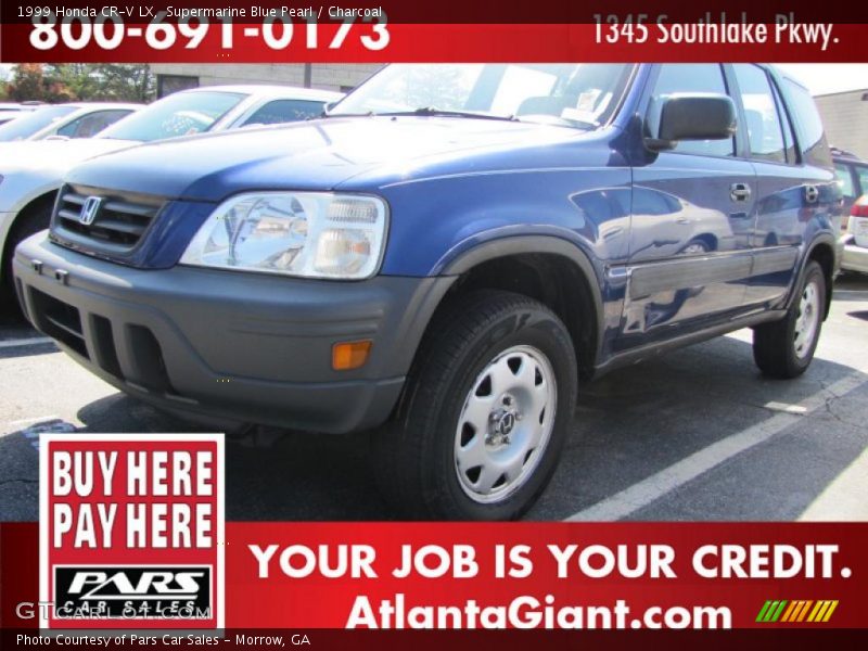 Supermarine Blue Pearl / Charcoal 1999 Honda CR-V LX