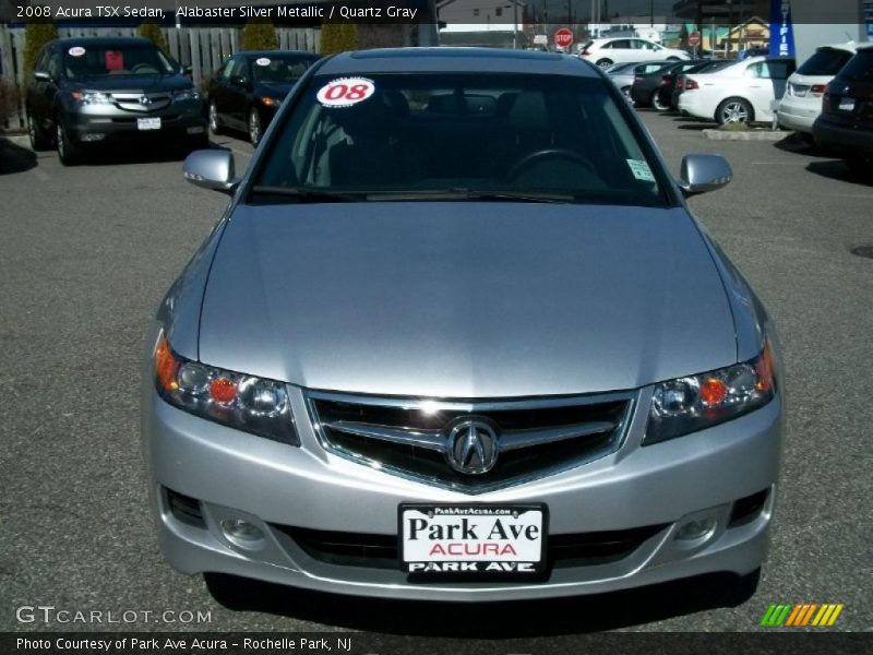 Alabaster Silver Metallic / Quartz Gray 2008 Acura TSX Sedan