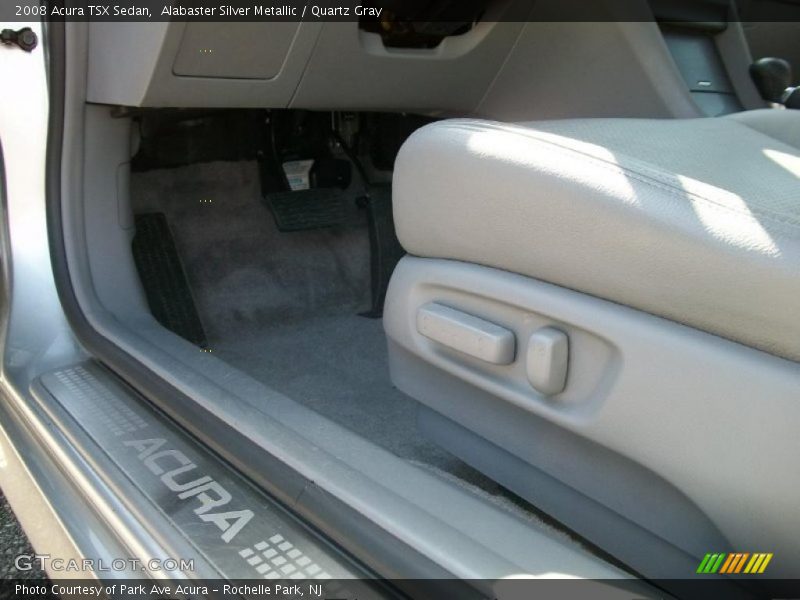 Alabaster Silver Metallic / Quartz Gray 2008 Acura TSX Sedan