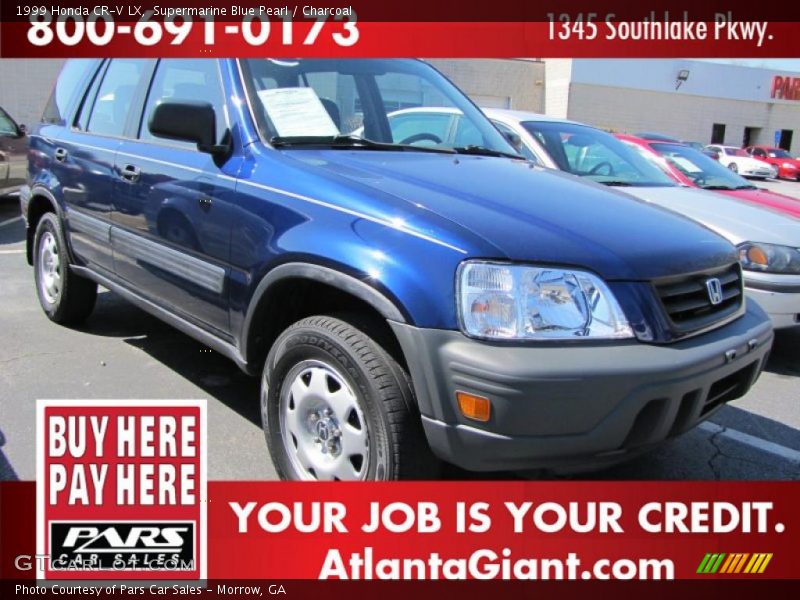 Supermarine Blue Pearl / Charcoal 1999 Honda CR-V LX