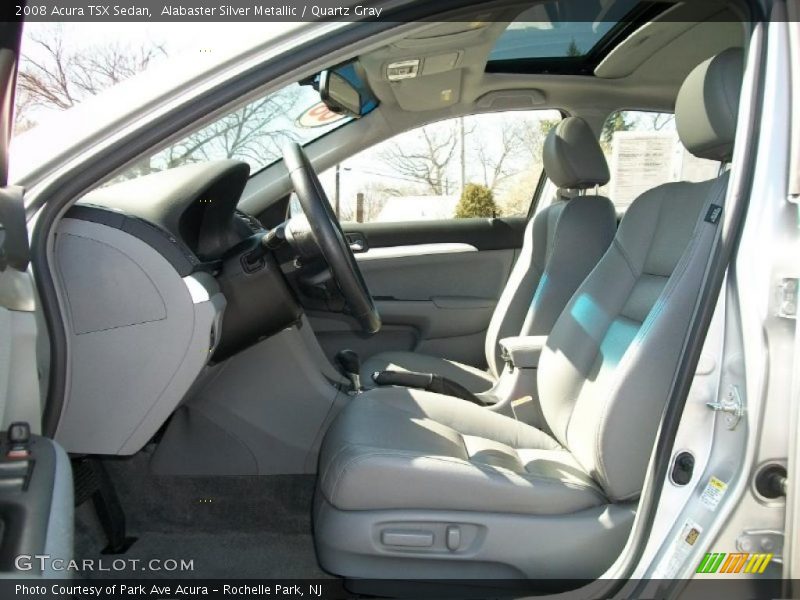 Alabaster Silver Metallic / Quartz Gray 2008 Acura TSX Sedan