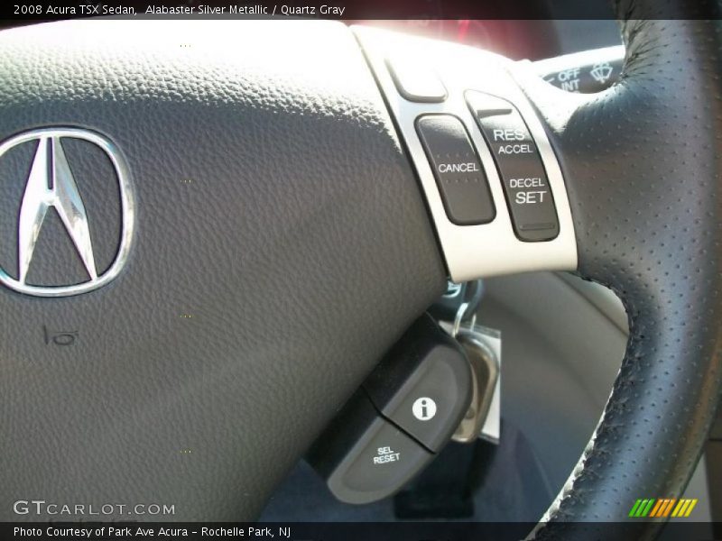 Alabaster Silver Metallic / Quartz Gray 2008 Acura TSX Sedan
