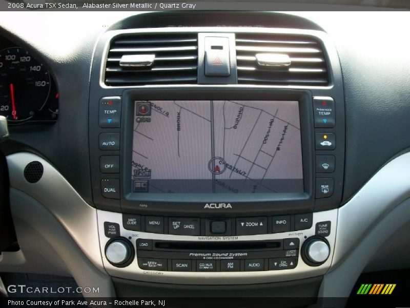 Alabaster Silver Metallic / Quartz Gray 2008 Acura TSX Sedan