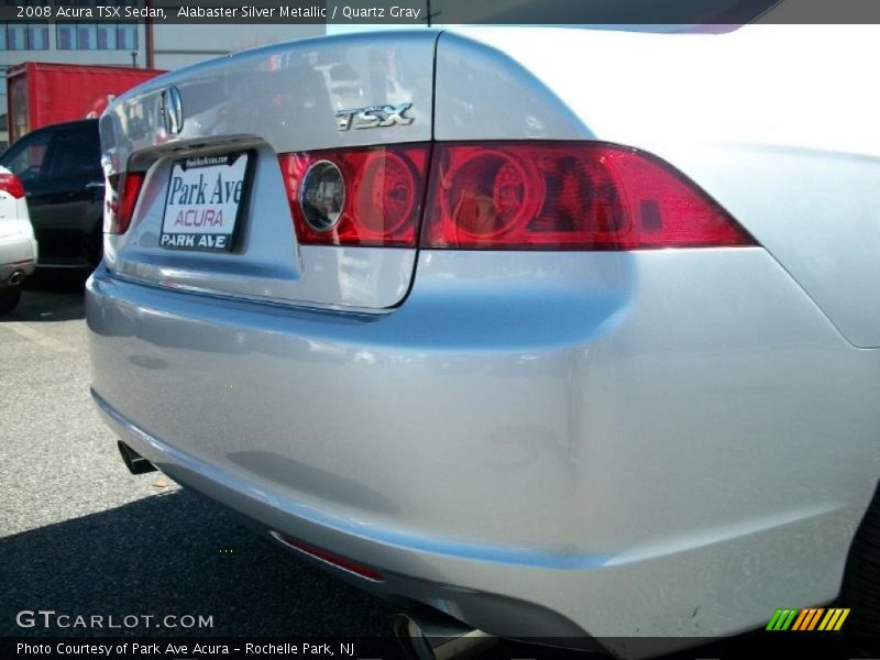 Alabaster Silver Metallic / Quartz Gray 2008 Acura TSX Sedan