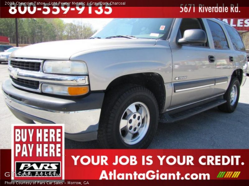 Light Pewter Metallic / Gray/Dark Charcoal 2003 Chevrolet Tahoe