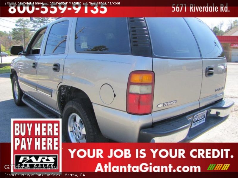 Light Pewter Metallic / Gray/Dark Charcoal 2003 Chevrolet Tahoe