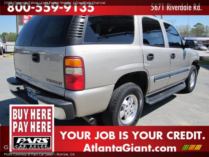 Light Pewter Metallic / Gray/Dark Charcoal 2003 Chevrolet Tahoe