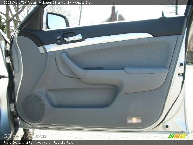 Alabaster Silver Metallic / Quartz Gray 2008 Acura TSX Sedan