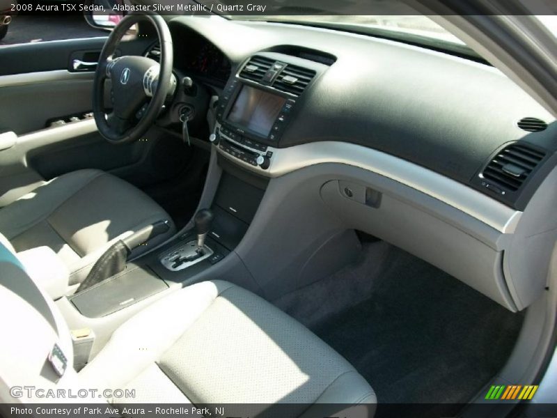 Alabaster Silver Metallic / Quartz Gray 2008 Acura TSX Sedan